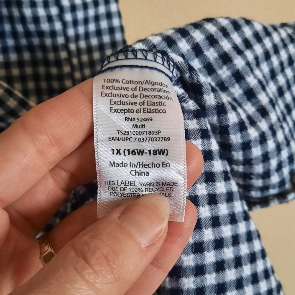 Gingham Ruched Smocked Dress Tiered Sundress - Picture 6 of 7